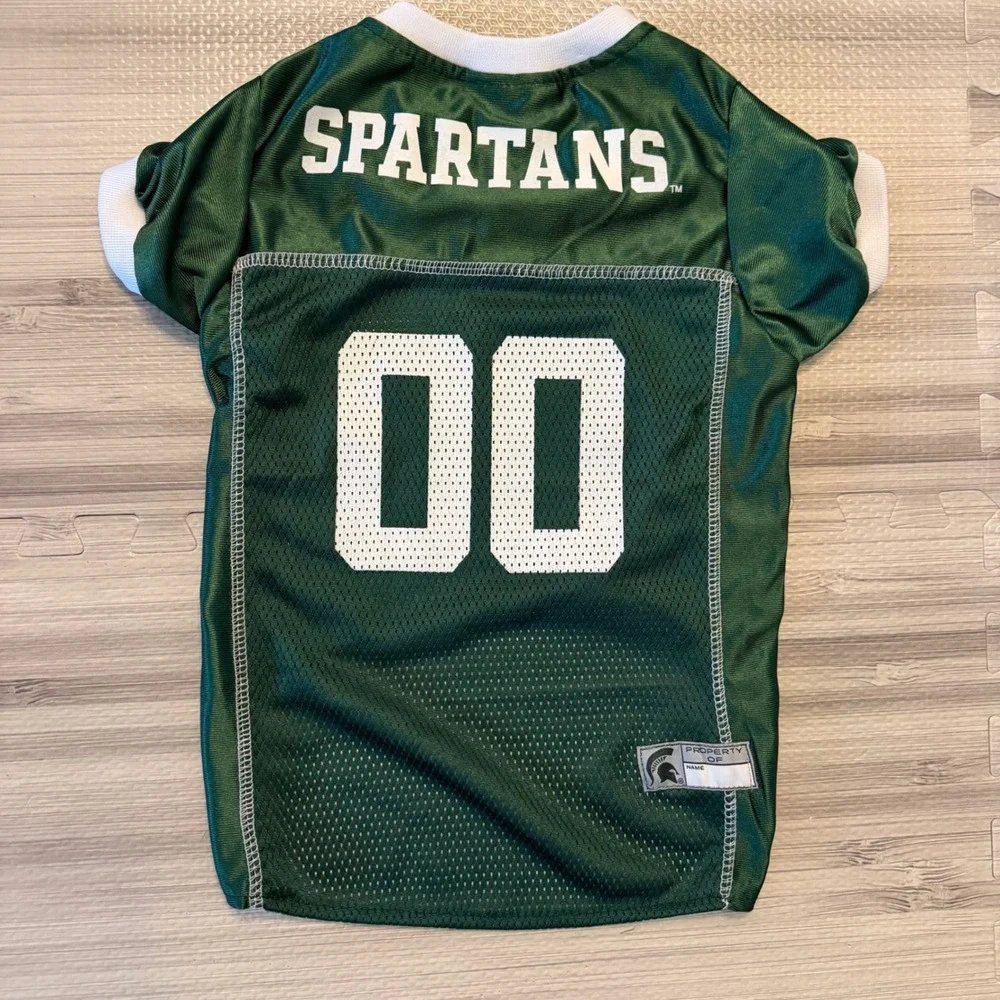 Pets First Michigan State Spartans Pet Jersey Dog XL (Runs Small) Green Mesh